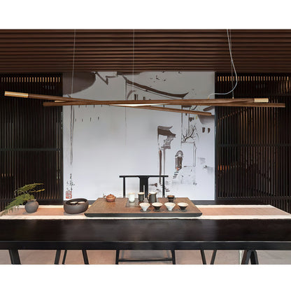 Intersect Chandelier - Modern Design with Adjustable Height & LED Ligh