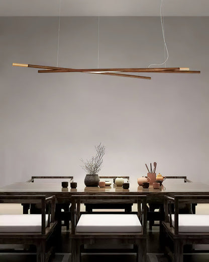 Intersect Chandelier - Modern Design with Adjustable Height & LED Ligh