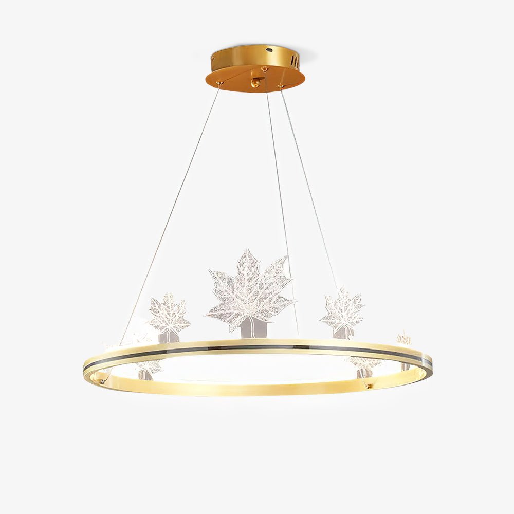 Ion Leaf Chandelier - Elegant Design with Adjustable Brightness & Ener