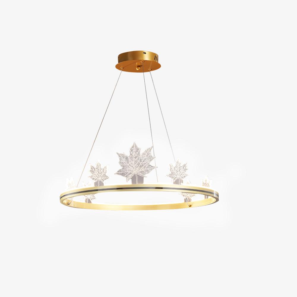 Ion Leaf Chandelier - Elegant Design with Adjustable Brightness & Ener
