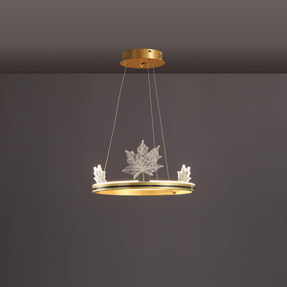 Ion Leaf Chandelier - Elegant Design with Adjustable Brightness & Ener