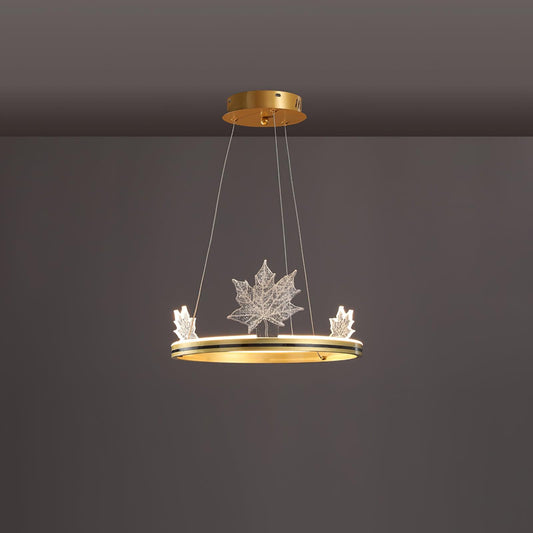Ion Leaf Chandelier - Elegant Design with Adjustable Brightness & Ener