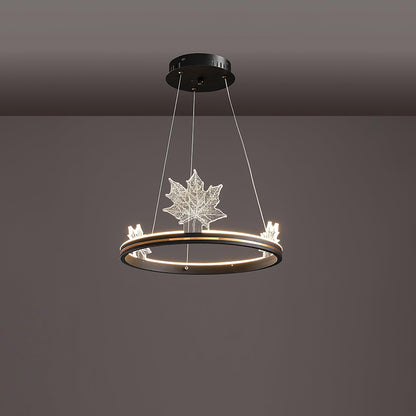 Ion Leaf Chandelier - Elegant Design with Adjustable Brightness & Ener