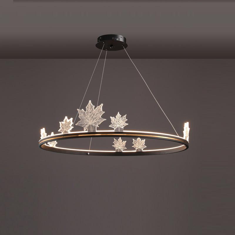 Ion Leaf Chandelier - Elegant Design with Adjustable Brightness & Ener