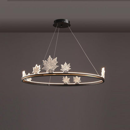 Ion Leaf Chandelier - Elegant Design with Adjustable Brightness & Ener