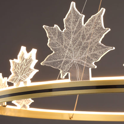 Ion Leaf Chandelier - Elegant Design with Adjustable Brightness & Ener