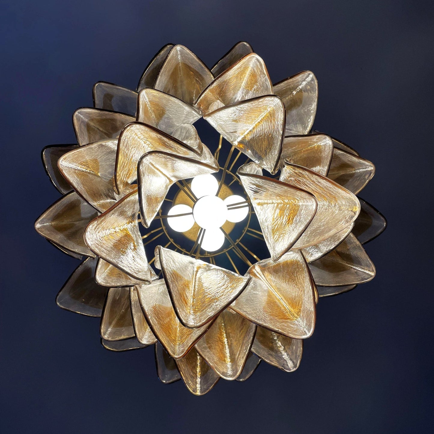 Isabella Glass Chandelier - Elegant Design with Adjustable Height & LE