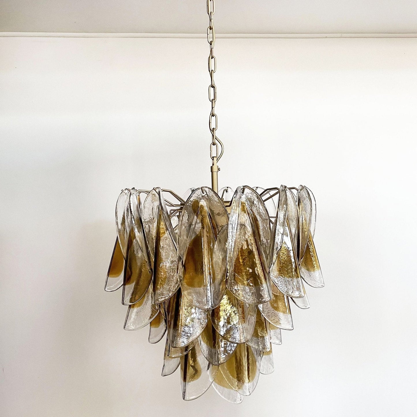 Isabella Glass Chandelier - Elegant Design with Adjustable Height & LE