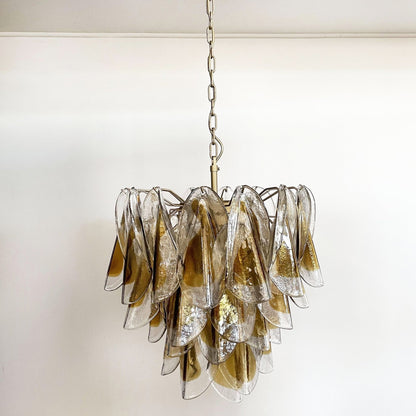 Isabella Glass Chandelier - Elegant Design with Adjustable Height & LE