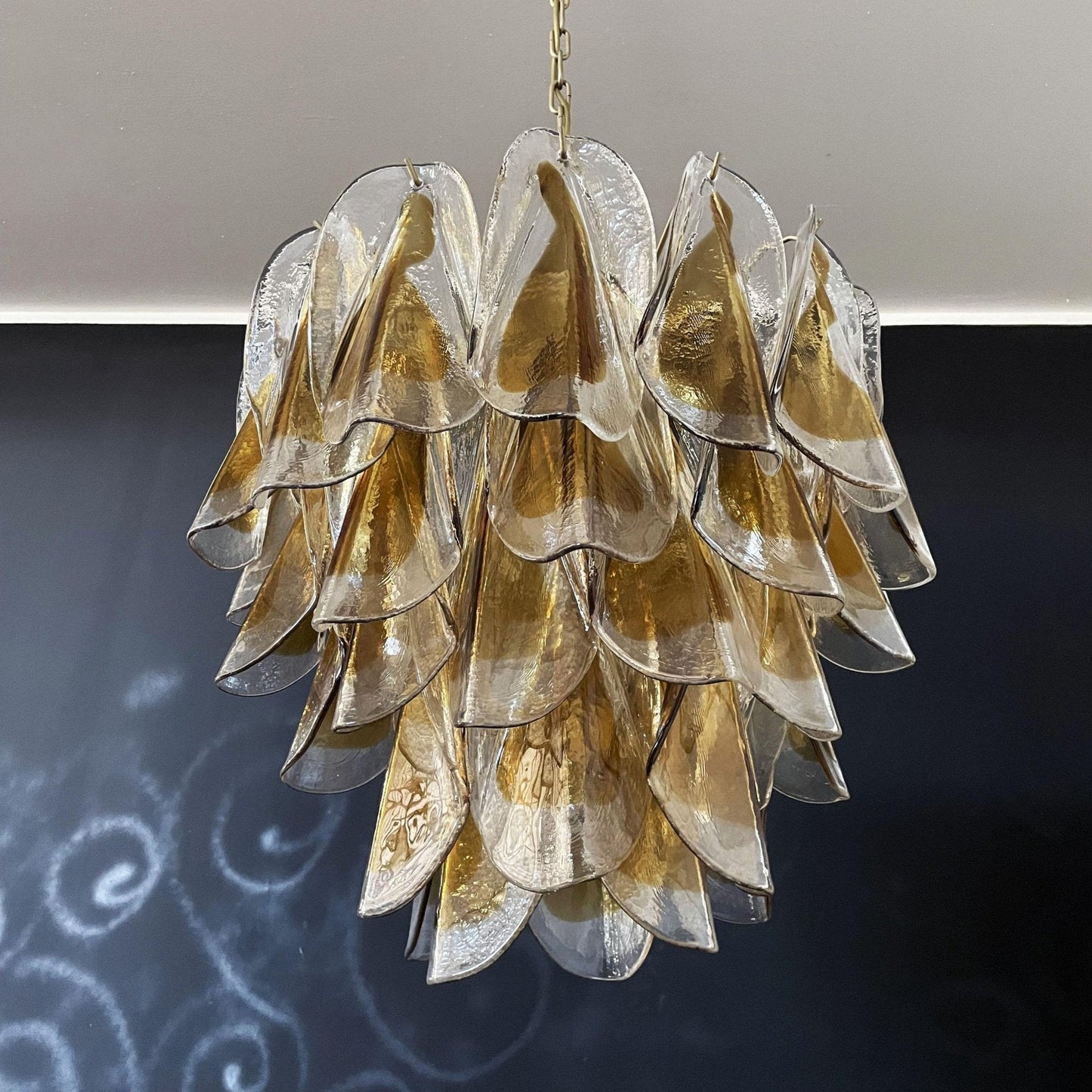 Isabella Glass Chandelier - Elegant Design with Adjustable Height & LE