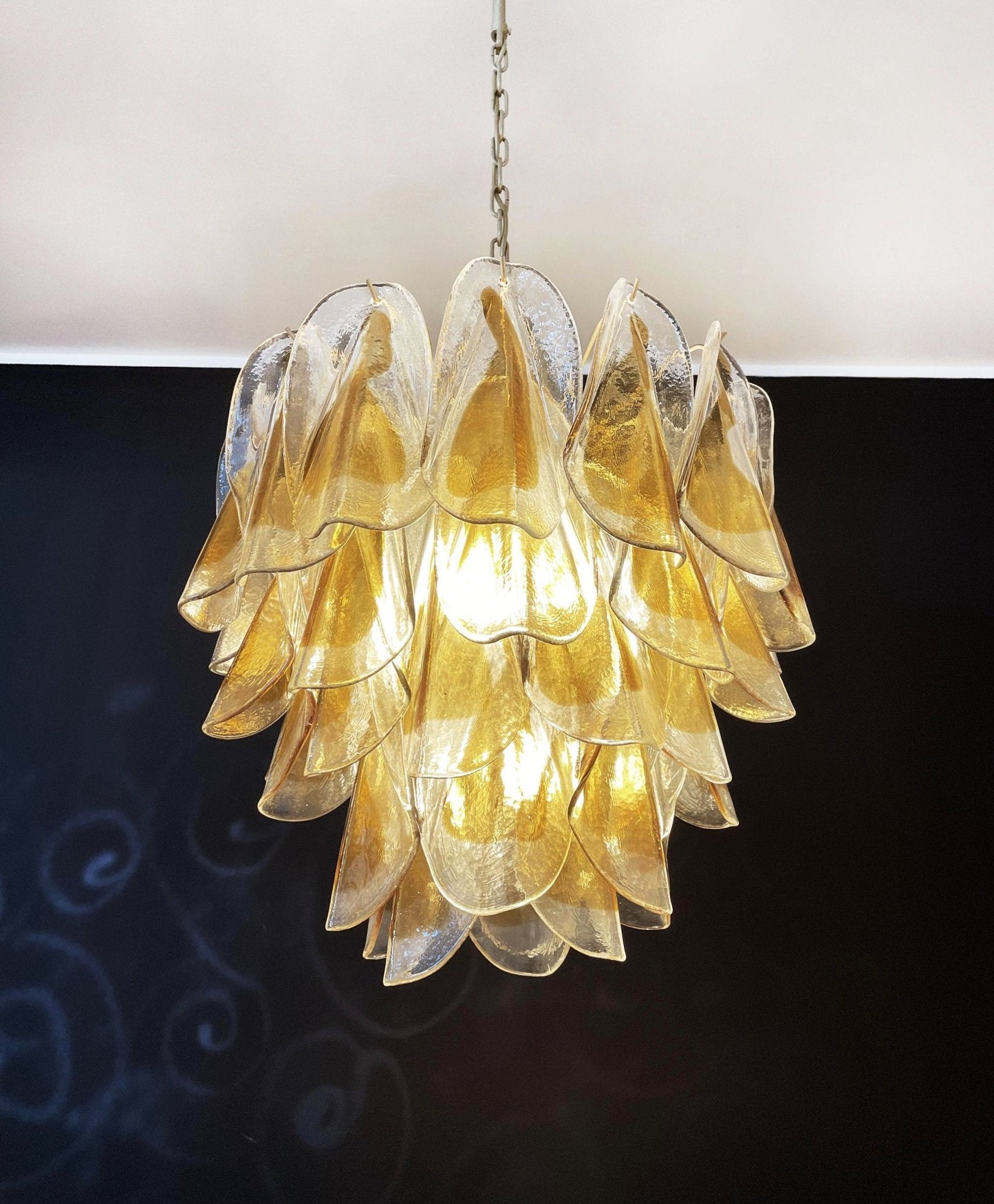 Isabella Glass Chandelier - Elegant Design with Adjustable Height & LE