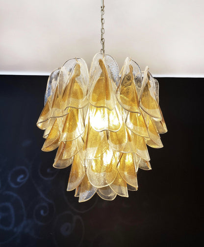 Isabella Glass Chandelier - Elegant Design with Adjustable Height & LE