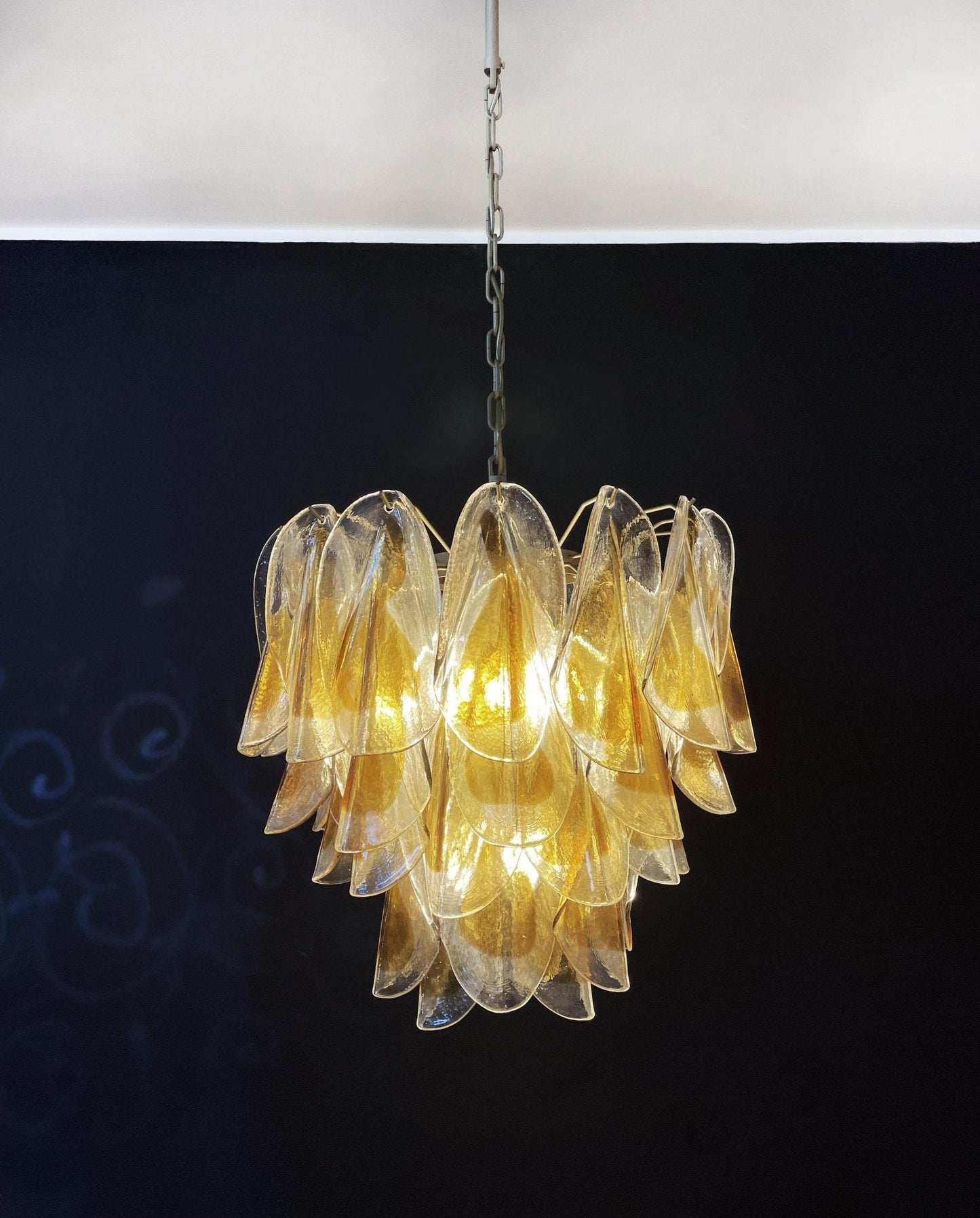 Isabella Glass Chandelier - Elegant Design with Adjustable Height & LE