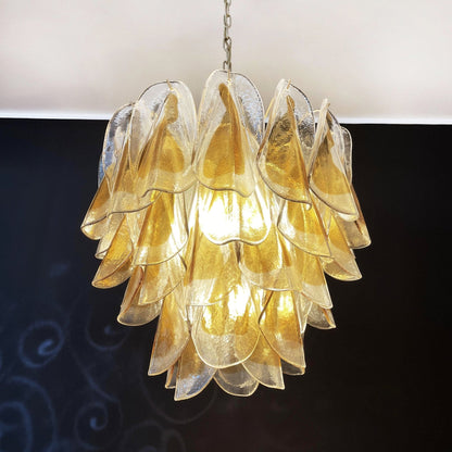 Isabella Glass Chandelier - Elegant Design with Adjustable Height & LE
