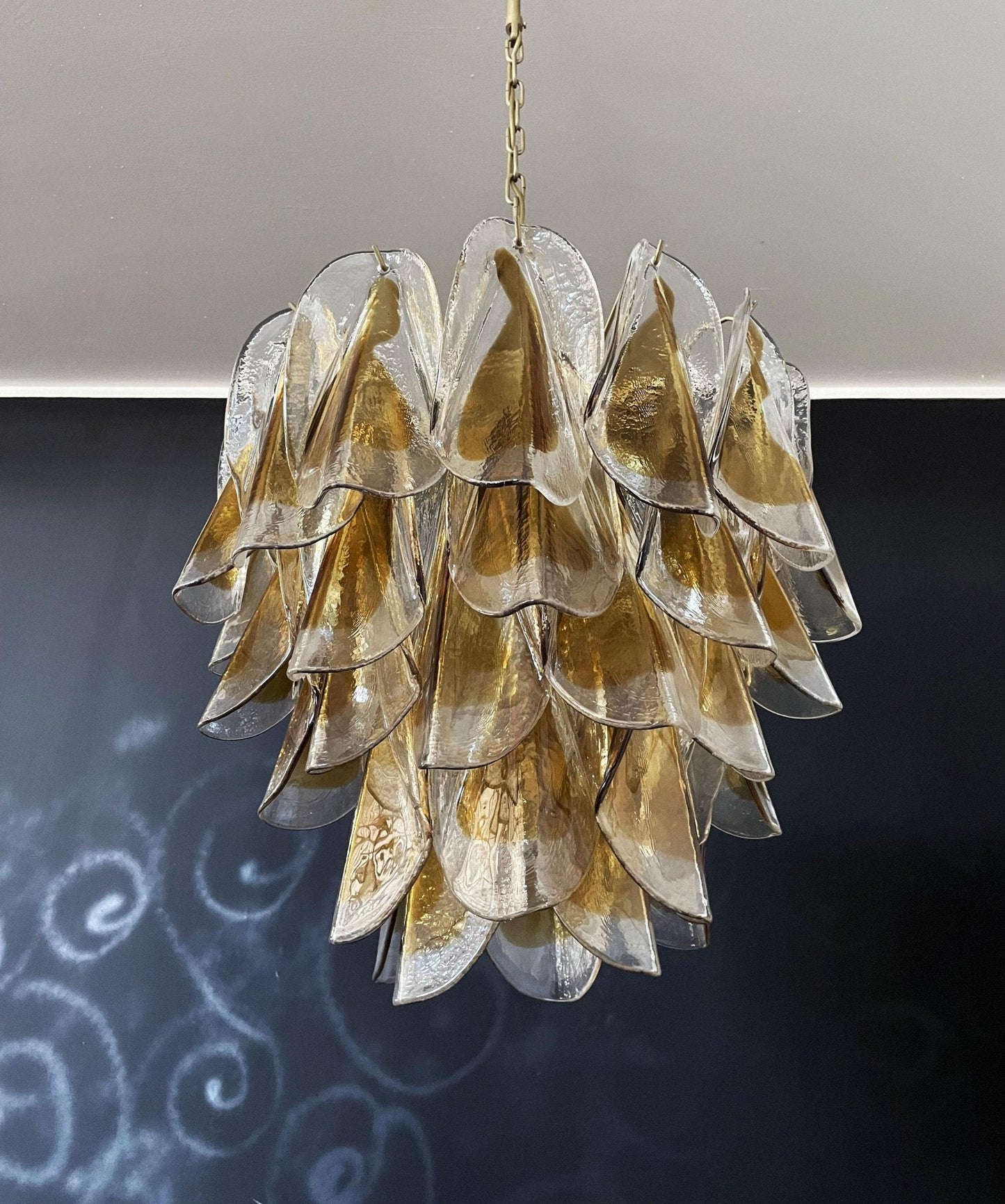 Isabella Glass Chandelier - Elegant Design with Adjustable Height & LE