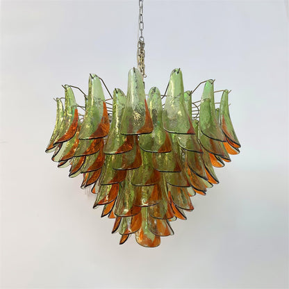 Marielle Glass Chandelier - Elegant Illumination with Adjustable Heigh