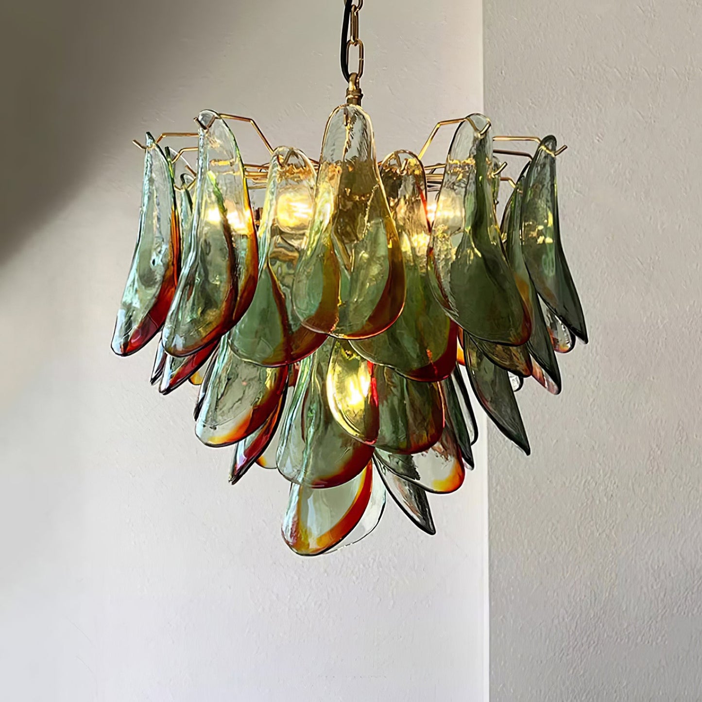 Marielle Glass Chandelier - Elegant Illumination with Adjustable Heigh