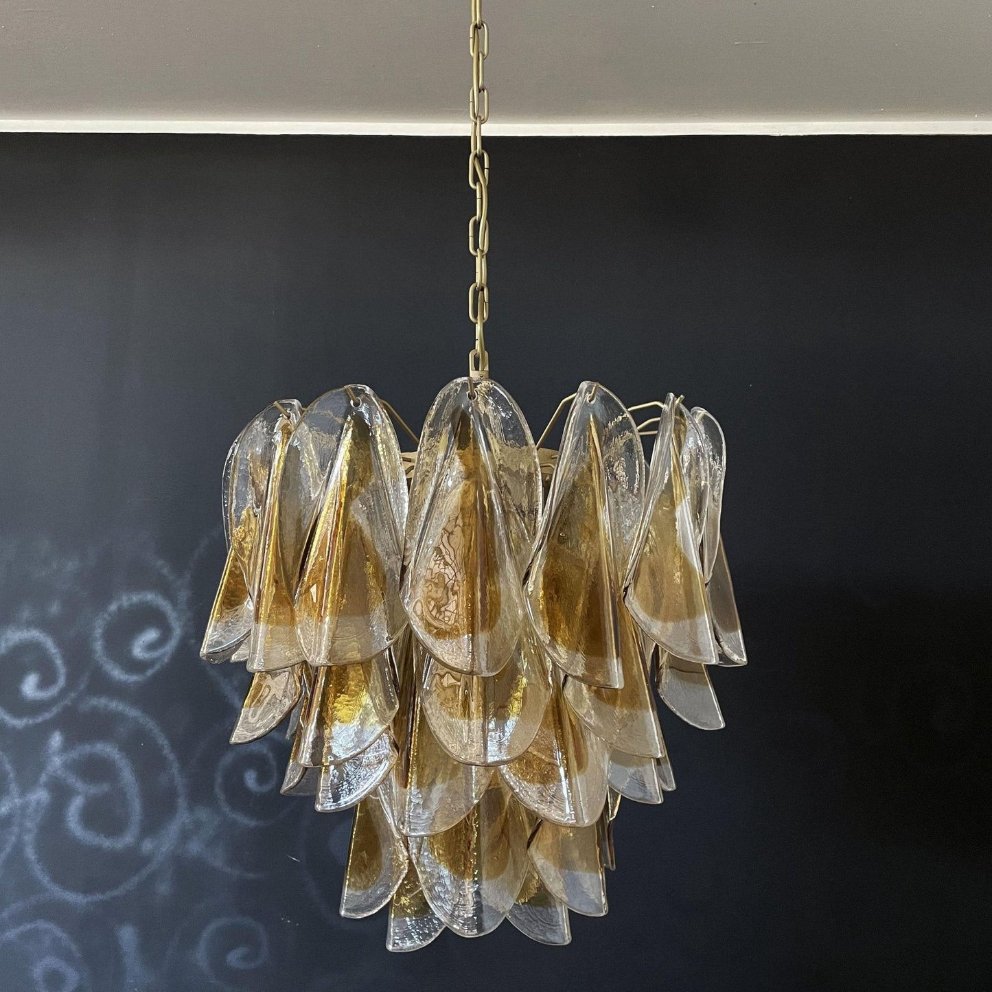 Isabella Glass Chandelier - Elegant Design with Adjustable Height & LE