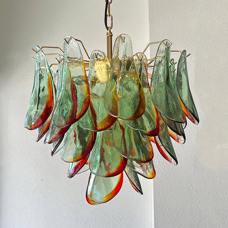 Marielle Glass Chandelier - Elegant Illumination with Adjustable Heigh