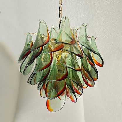 Marielle Glass Chandelier - Elegant Illumination with Adjustable Heigh