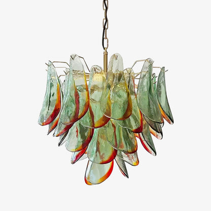 Marielle Glass Chandelier - Elegant Illumination with Adjustable Heigh