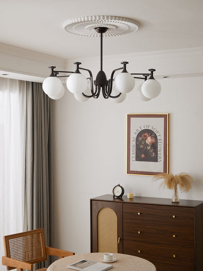 Isolde Chandelier - Elegant Lighting with Adjustable Brightness & Crys