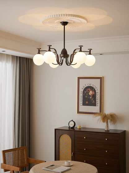 Isolde Chandelier - Elegant Lighting with Adjustable Brightness & Crys