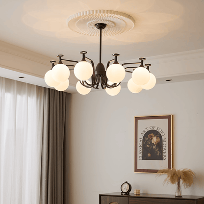 Isolde Chandelier - Elegant Lighting with Adjustable Brightness & Crys