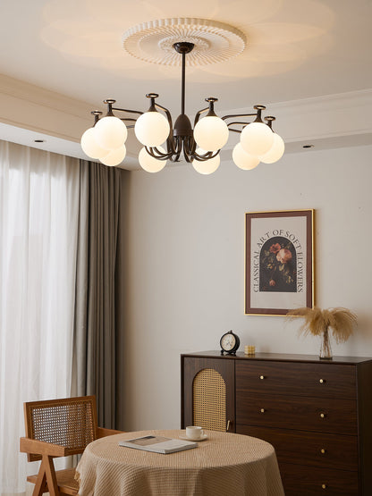 Isolde Chandelier - Elegant Lighting with Adjustable Brightness & Crys