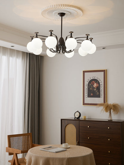 Isolde Chandelier - Elegant Lighting with Adjustable Brightness & Crys