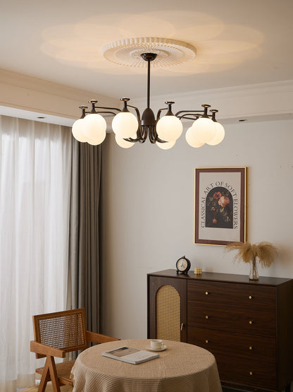 Isolde Chandelier - Elegant Lighting with Adjustable Brightness & Crys