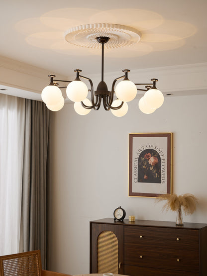 Isolde Chandelier - Elegant Lighting with Adjustable Brightness & Crys