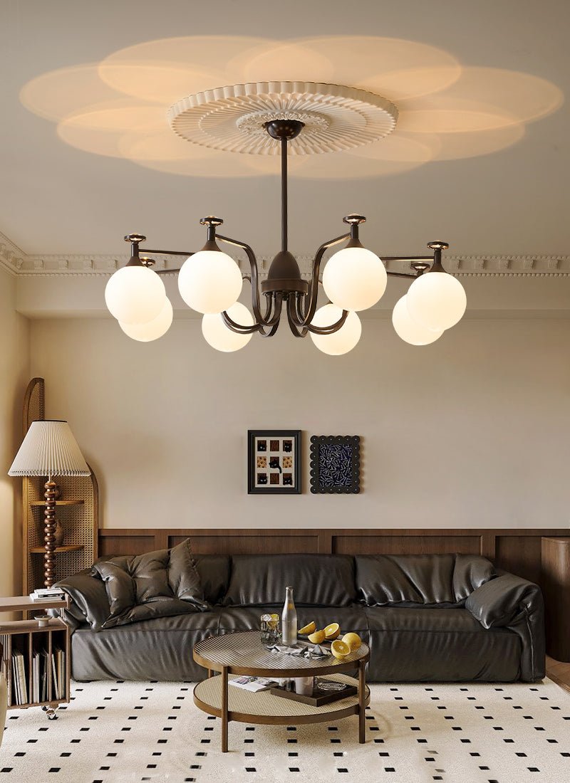 Isolde Chandelier - Elegant Lighting with Adjustable Brightness & Crys