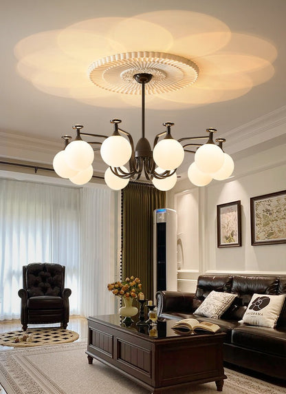Isolde Chandelier - Elegant Lighting with Adjustable Brightness & Crys