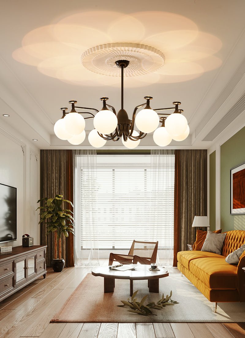 Isolde Chandelier - Elegant Lighting with Adjustable Brightness & Crys