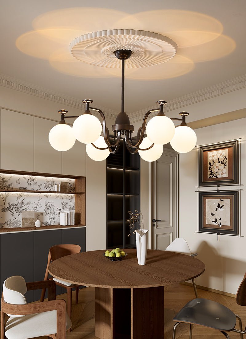 Isolde Chandelier - Elegant Lighting with Adjustable Brightness & Crys
