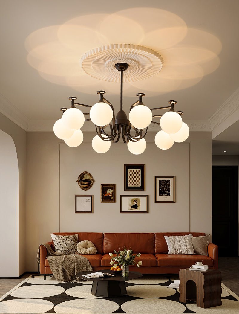 Isolde Chandelier - Elegant Lighting with Adjustable Brightness & Crys
