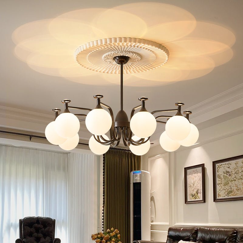 Isolde Chandelier - Elegant Lighting with Adjustable Brightness & Crys