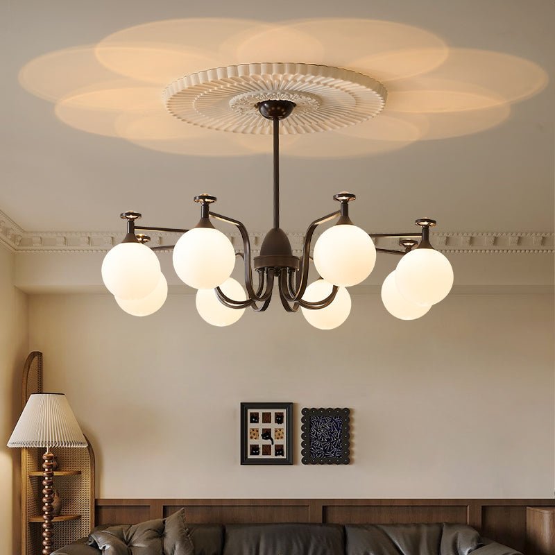 Isolde Chandelier - Elegant Lighting with Adjustable Brightness & Crys