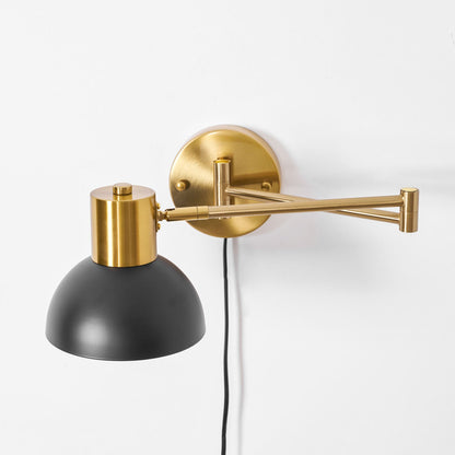 Adjustable Arm Wall Lamp with USB Charging and Dimmable LED Light