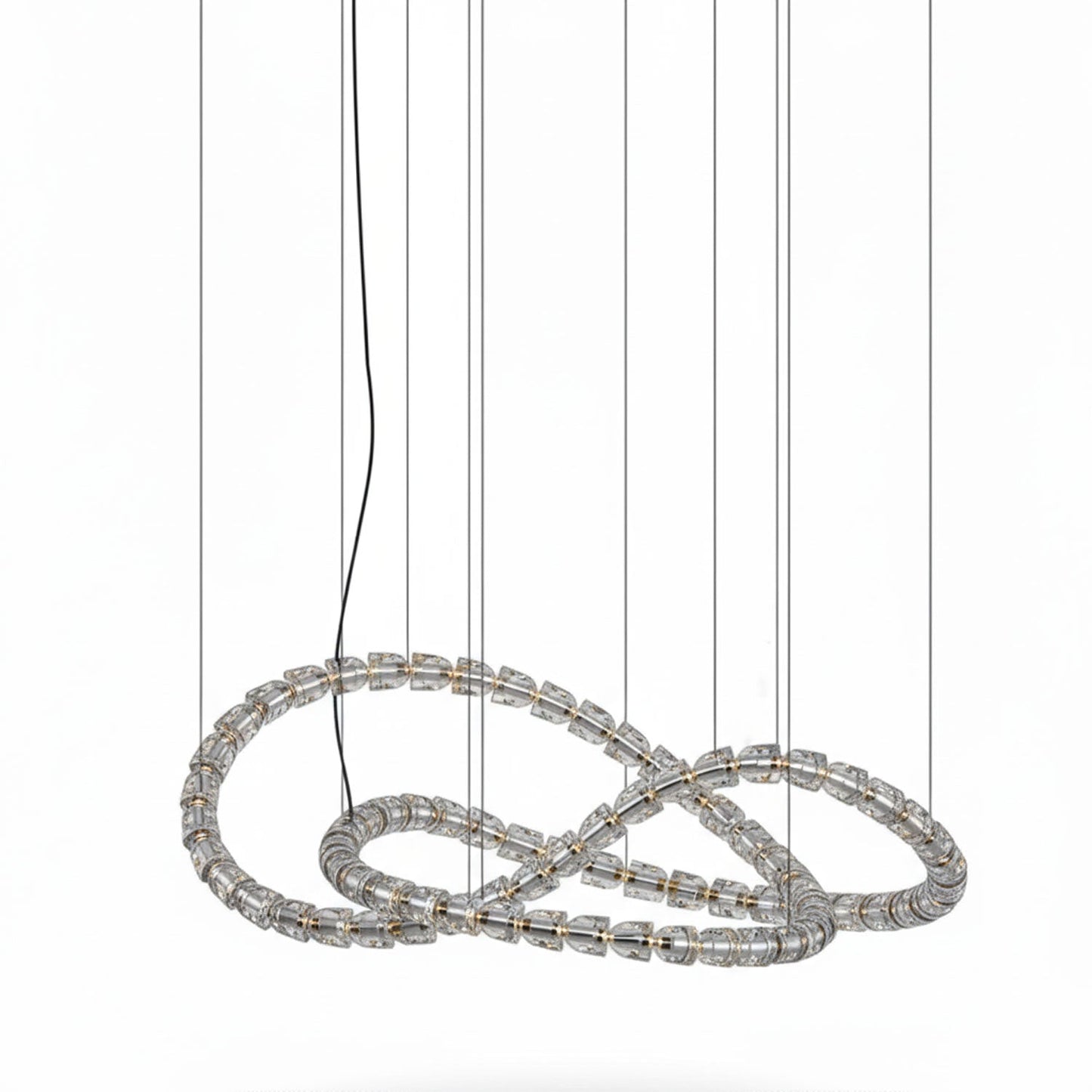 Gabriel Chrome Chandelier - Elegant Design with Adjustable Height & LE