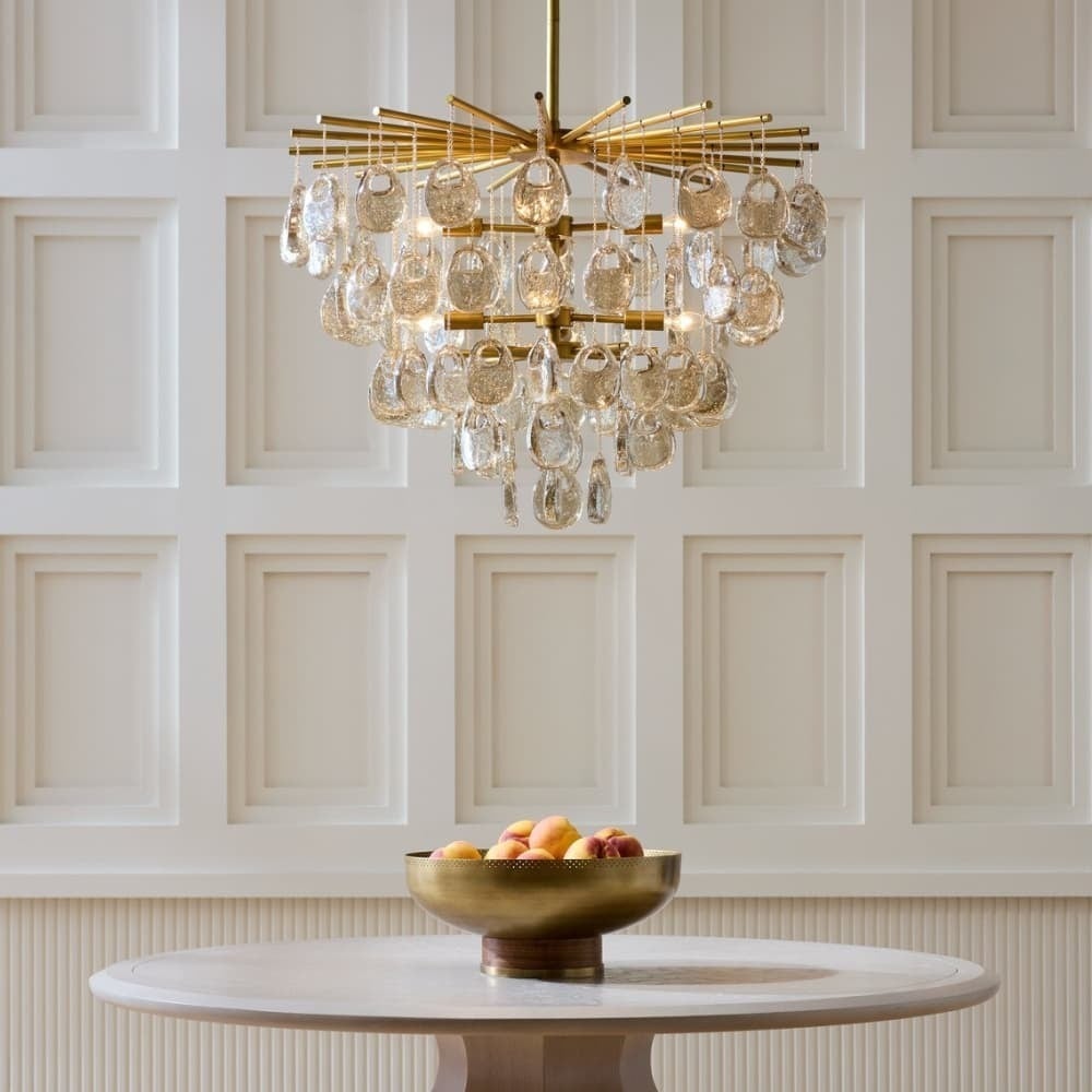 Jacqueline Chandelier - Elegant Crystal Design with Adjustable Height