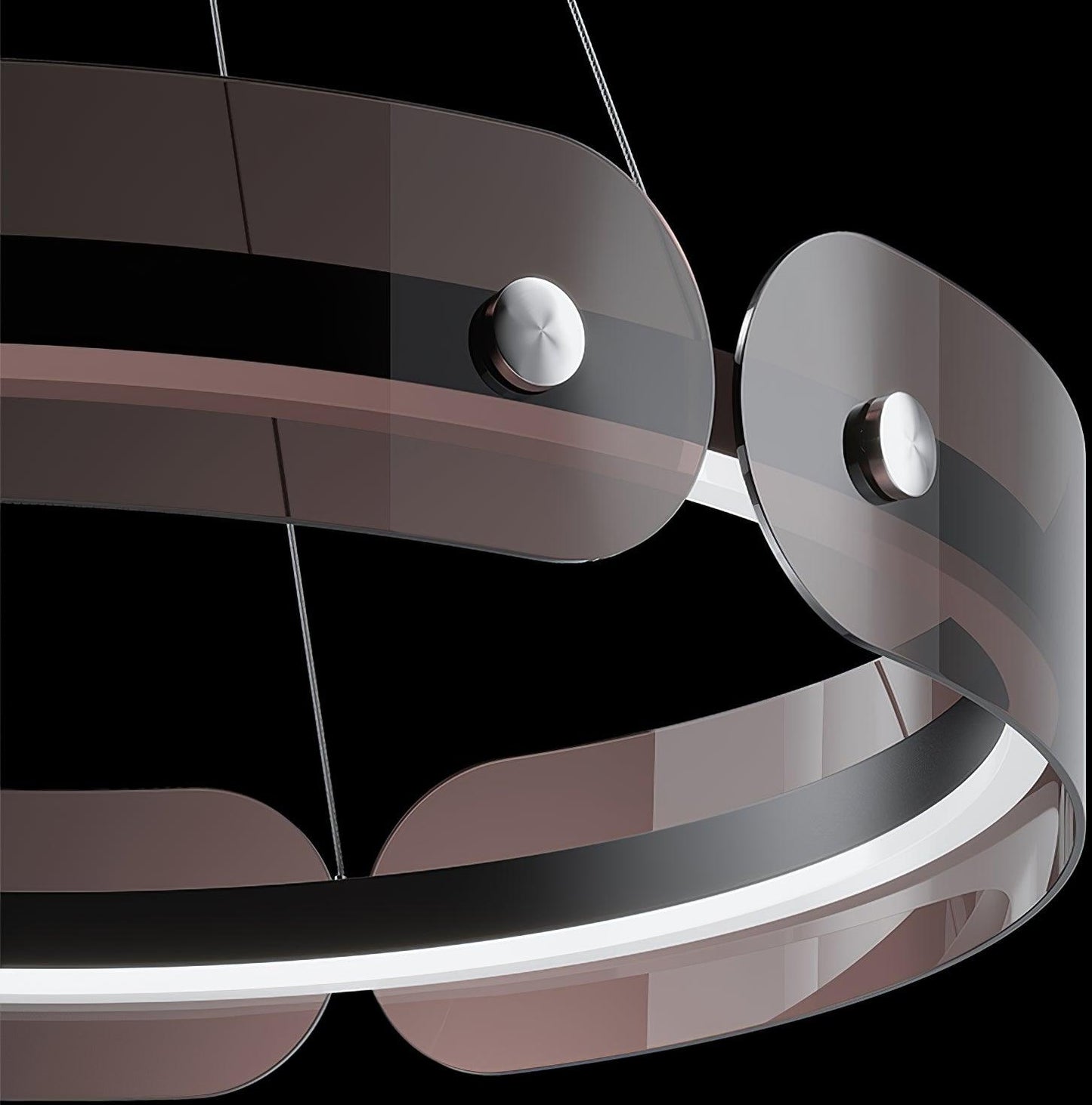 Modern LED Chandelier with Dimmable Brightness and Energy Efficiency
