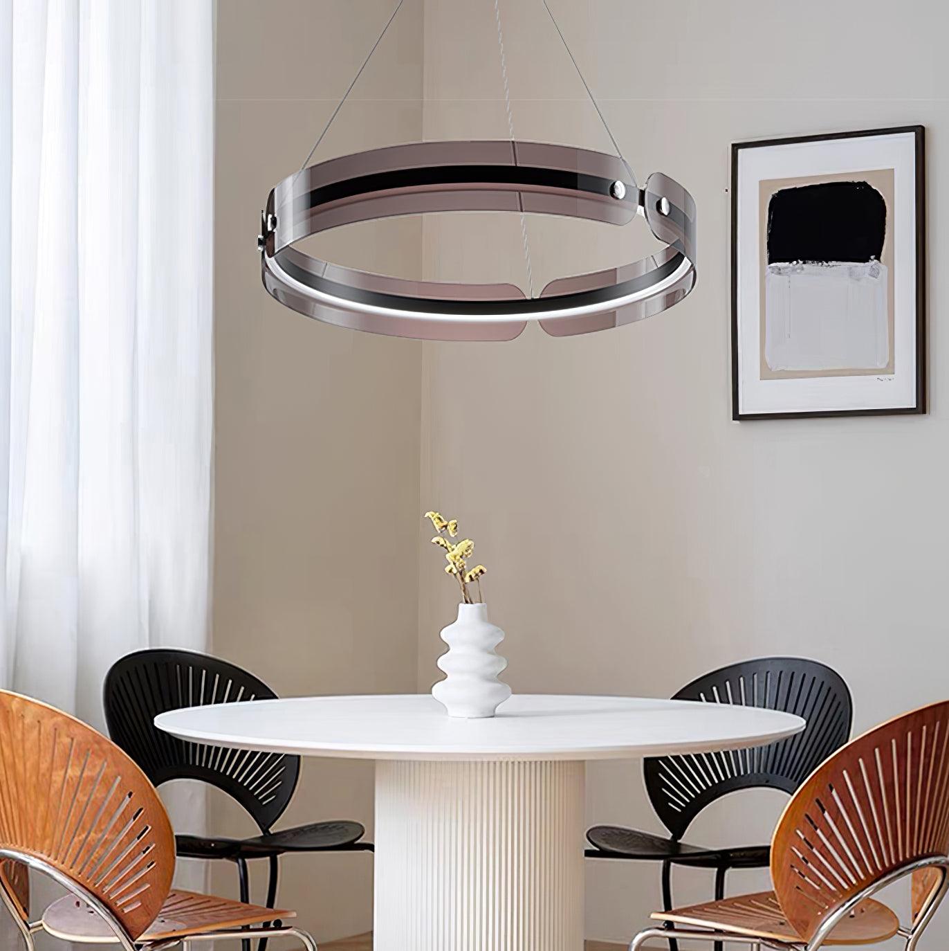 Modern LED Chandelier with Dimmable Brightness and Energy Efficiency
