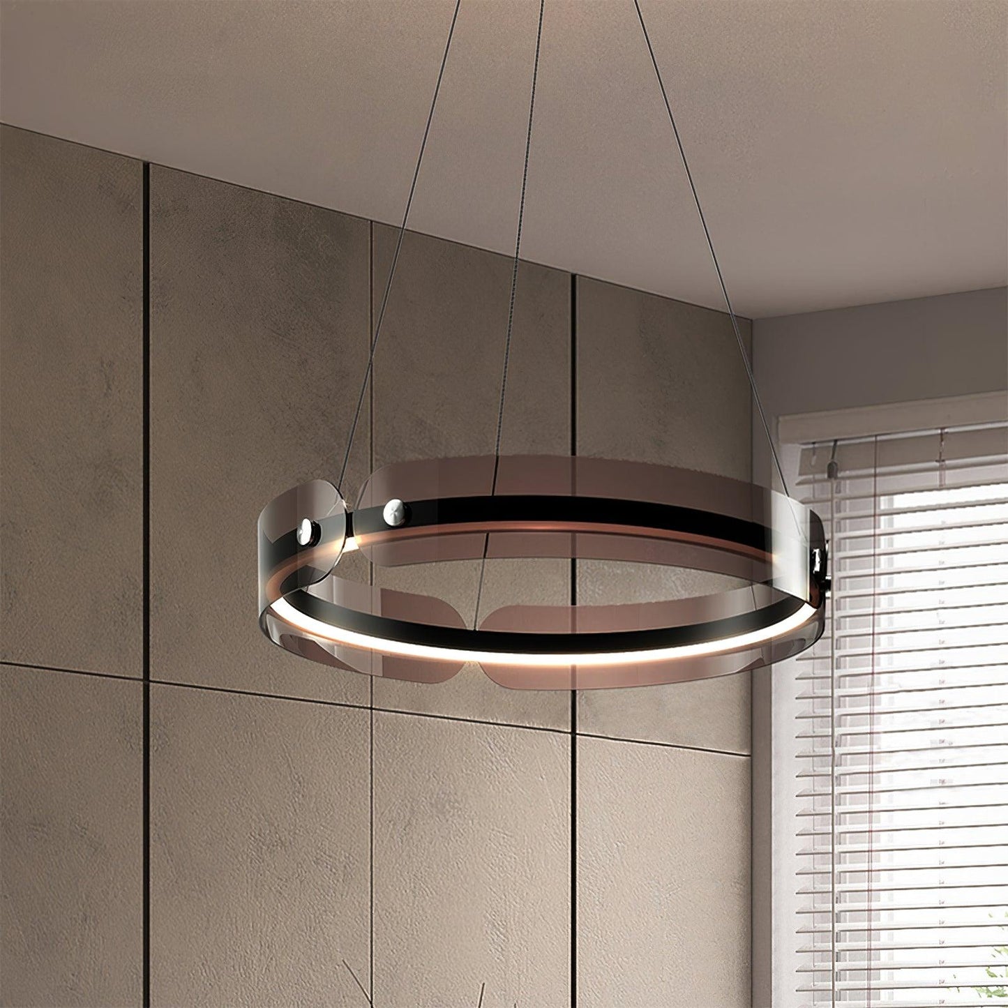 Modern LED Chandelier with Dimmable Brightness and Energy Efficiency