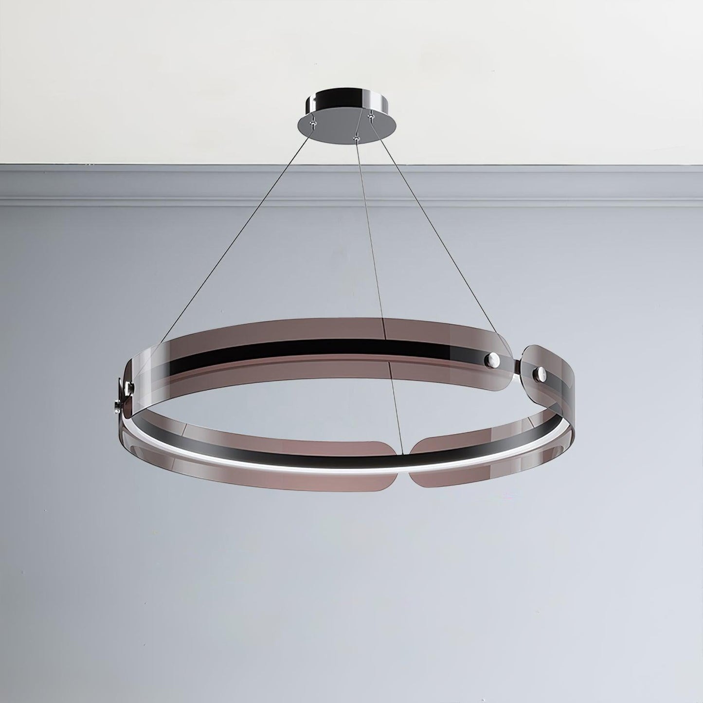 Modern LED Chandelier with Dimmable Brightness and Energy Efficiency