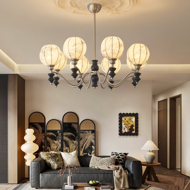 Juliette Chandelier - Elegant Lighting with Adjustable Arms and Crysta