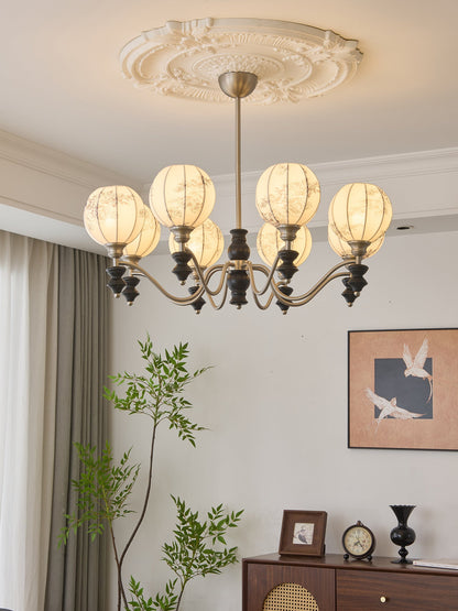 Juliette Chandelier - Elegant Lighting with Adjustable Arms and Crysta