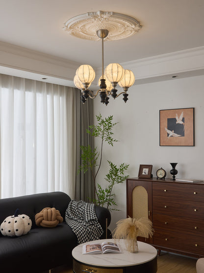 Juliette Chandelier - Elegant Lighting with Adjustable Arms and Crysta