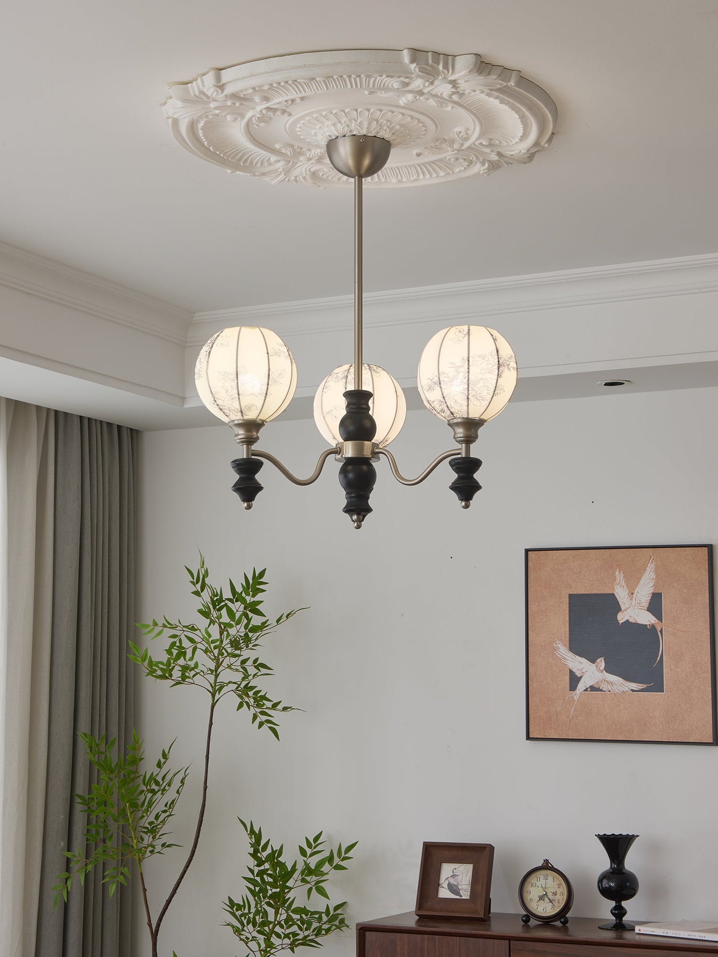 Juliette Chandelier - Elegant Lighting with Adjustable Arms and Crysta